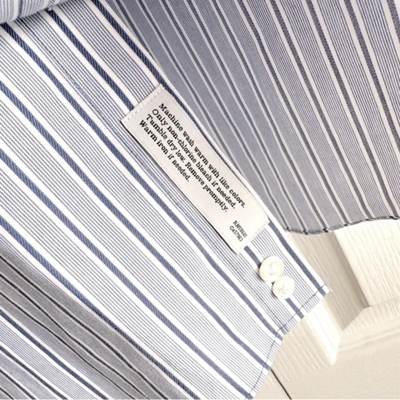 Nordstrom Wrinkle Free Striped Traditional Fit Shirt - Picture 6 of 9